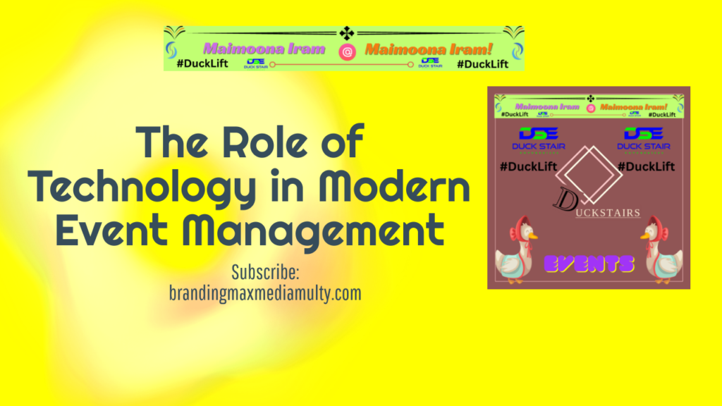 role of technology in modern event management